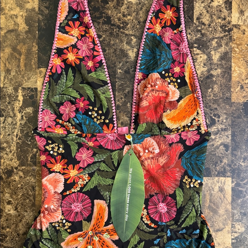 FARM RIO size L one piece swimsuit suit - Picture 9 of 12